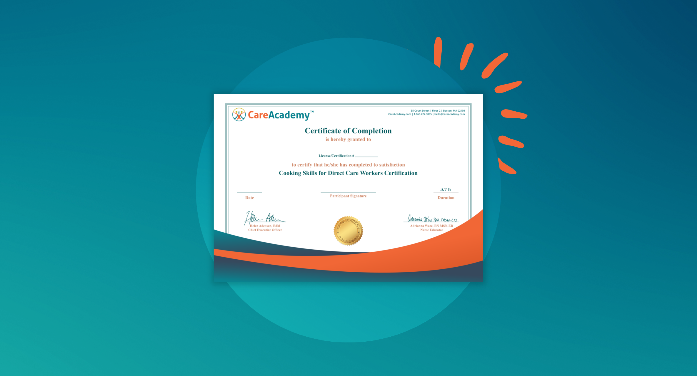 Cooking Skills for Direct Care Workers Certification Cooking Skills for Direct Care Workers Certification