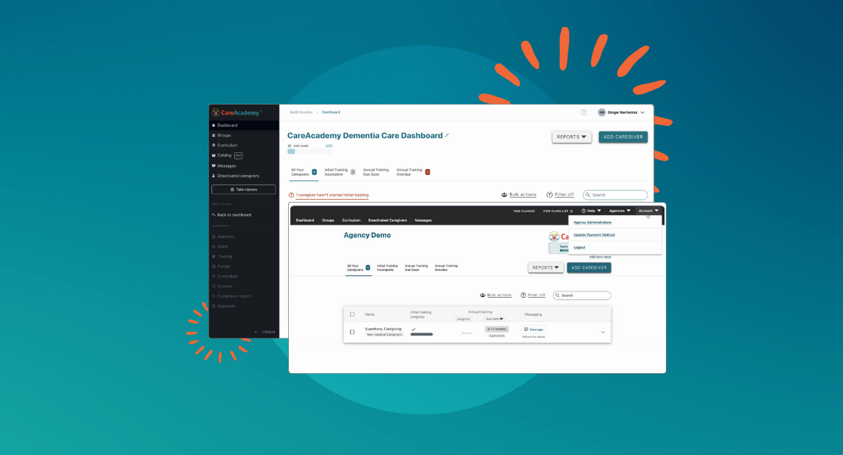Admin Interface Updates CareAcademy Admin Interface Updates and Streamlined Payment Options